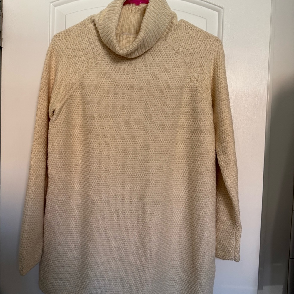 Tory Burch Cream Cowl Neck Sweater